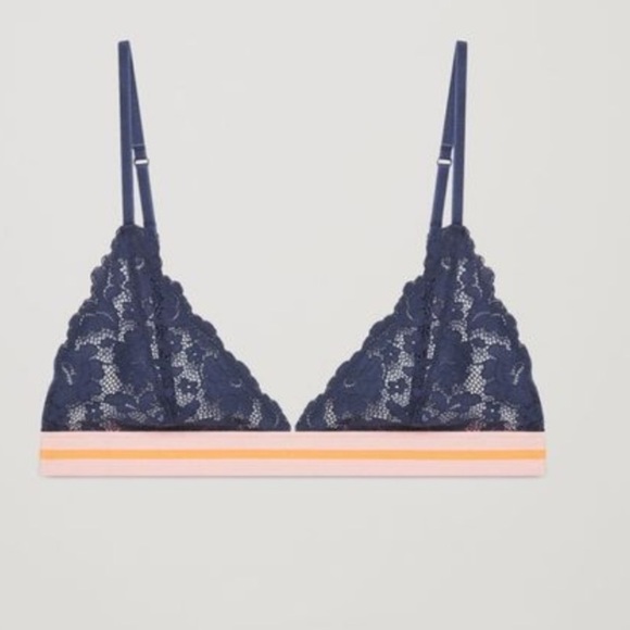 COS Lace Bralette - Obsidian / M US10 - Picture 1 of 3
